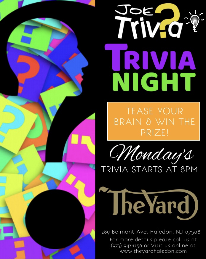 Trivia Night - Bar Trivia- The yard haleden 