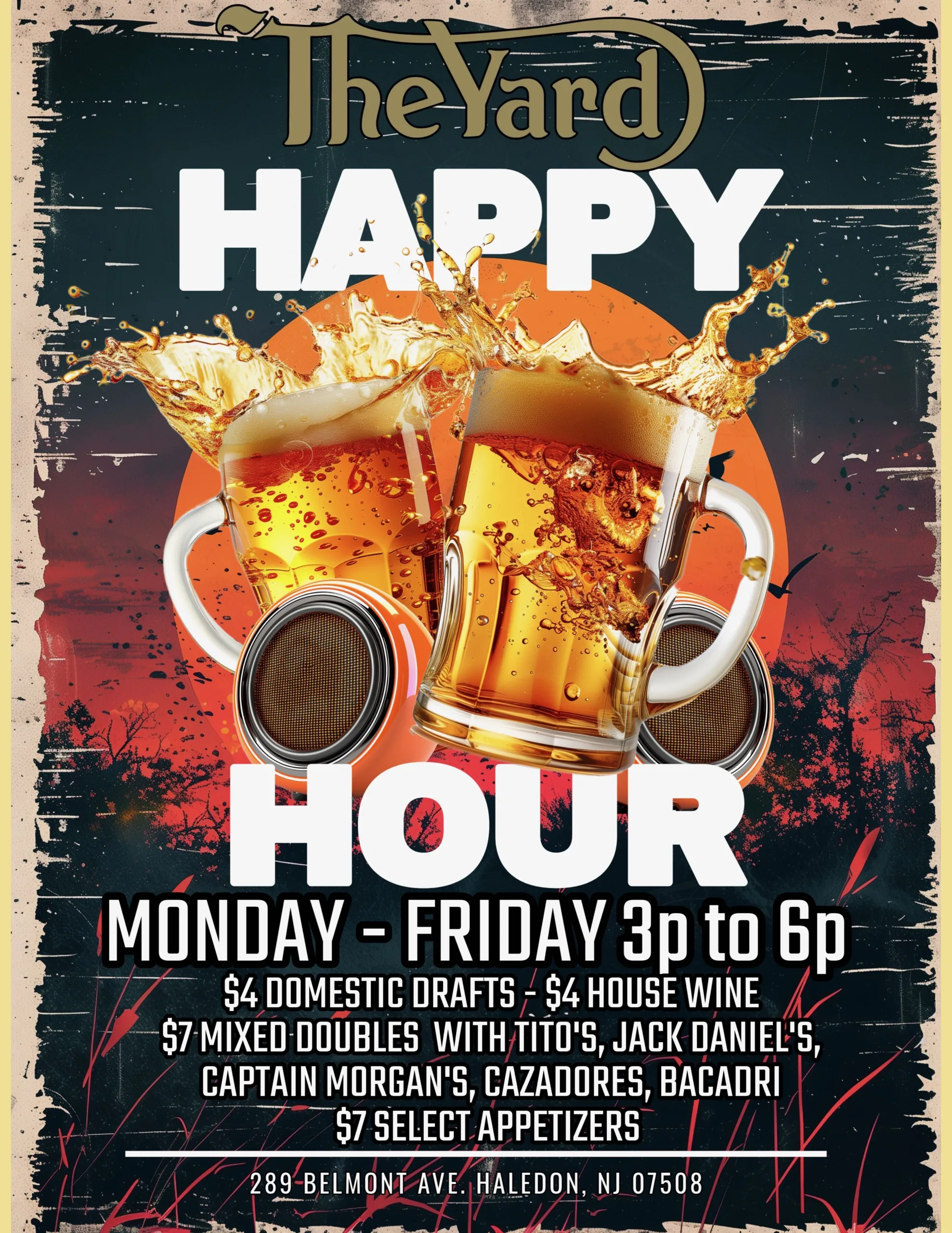 Happy Hour 3pm-6pm